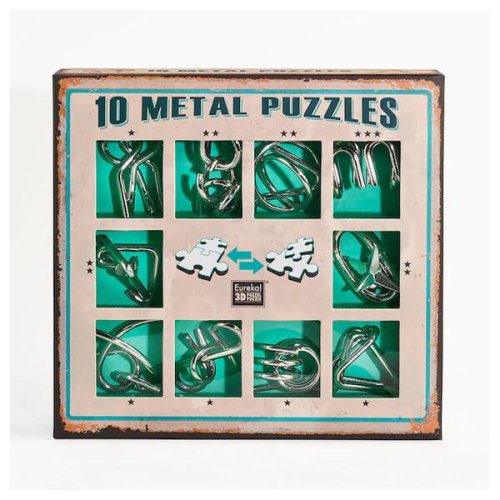 Set Verde 10 Metal Puzzles