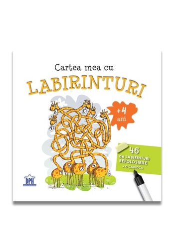 Didactica Publishing House - Cartea mea cu labirinturi - 46 de labirinturi refolosibile + o carioca (+4 ani)