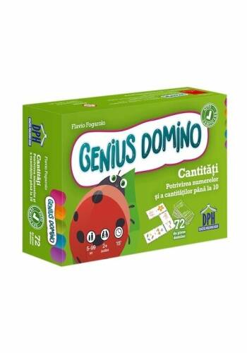 Genius domino: Cantitati - Potrivirea numerelor si a cantitatilor pana la 10