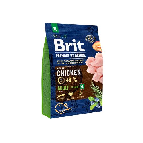 Hrana uscata pentru caini Brit Premium by Nature Adult XL 3 kg