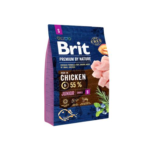 Hrana uscata pentru caini Brit Premium by Nature Junior S 3 Kg