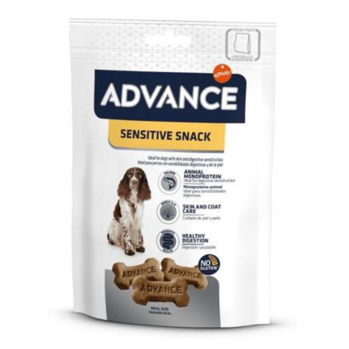 Recompensa pentru caini Advance Dog Sensitive Snack 150 gr