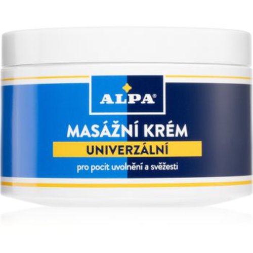 Alpa Massaging cream universal crema pentru masaj pentru regenerare musculară
