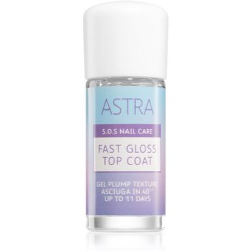 Astra Make-up S.O.S Nail Care Fast Gloss Top Coat lac de unghii pentru o protecție perfectă și strălucire intensă