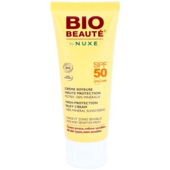 Bio Beauté by Nuxe Sun Care crema de minerale pentru fata si zone sensibile SPF 50