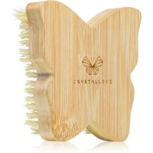Crystallove Bamboo Butterfly Agave Body Brush perie pentru masaj pentru corp