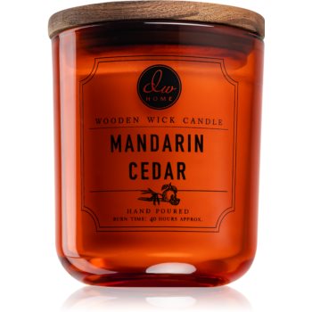 DW Home Mandarin Cedar lumânare parfumată cu fitil din lemn