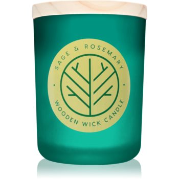 DW Home Sage & Rosemary lumânare parfumată cu fitil din lemn