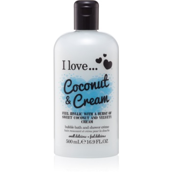I love... Coconut & Cream Ulei gel de duș și baie