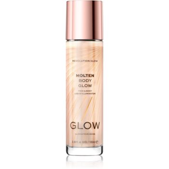 Makeup Revolution Glow Molten iluminator lichid pentru fata si corp