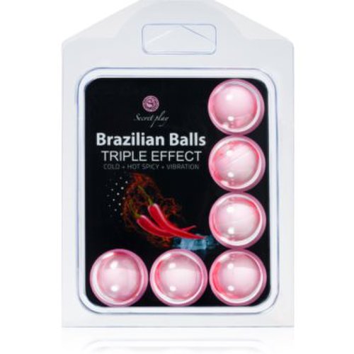 Secret play Brazilian 6 Balls Set Triple Effect ulei de masaj