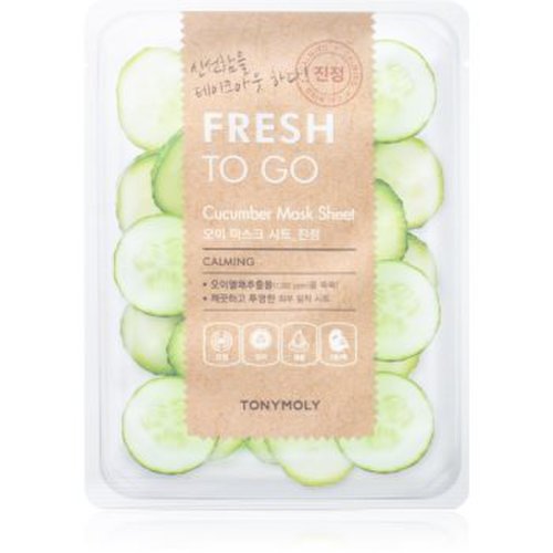TONYMOLY Fresh To Go Cucumber mască textilă hidratantă pentru netezirea pielii