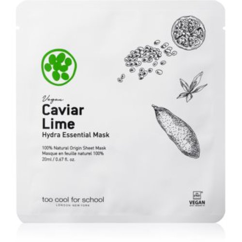Too Cool For School Caviar Lime Hydra Essential Mask masca de celule cu efect hidratant si linistitor