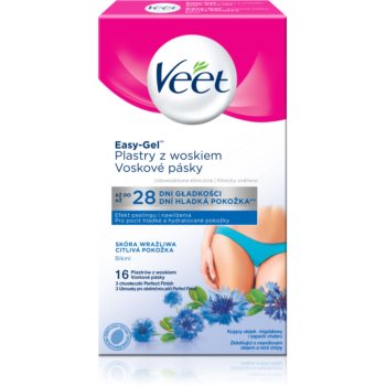 Veet Easy-Gel benzi depilatoare cu ceară, pentru zona inghinală pentru piele sensibila