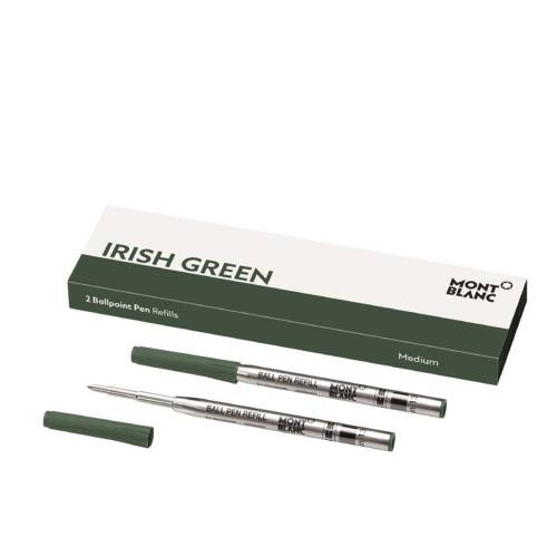2 ballpoint pen refills (m) irish green