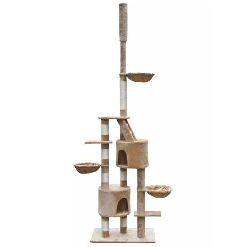 Casa Practica - Ansamblu joacă pisici din sisal xl 230-260 cm pluș bej