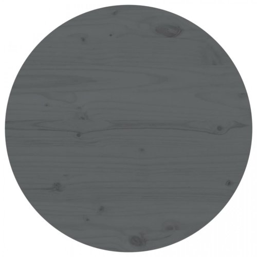 Blat de masă, gri, Ø60x2,5 cm, lemn masiv de pin