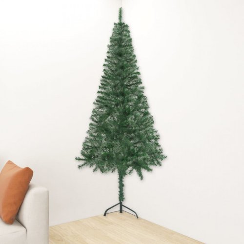 Brad de Crăciun artificial, de colț, verde, 180 cm, PVC