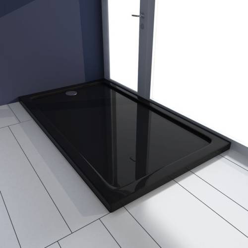 Cădiță duș dreptunghiulară ABS 70 x 120 cm Negru