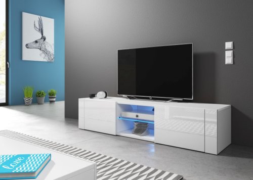 Renar - Comoda tv hit white mat/white high gloss