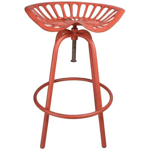 Esschert design scaun de bar tractor, roșu, ih024