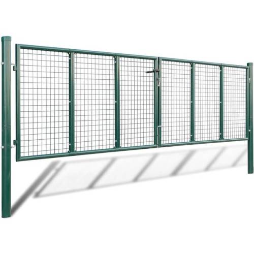 Gard din plasă pentru grădină 415 x 175 cm/400 x 125 cm