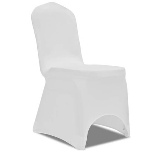 Casa Practica - Husă pentru scaun elasticizată albă, 50 buc