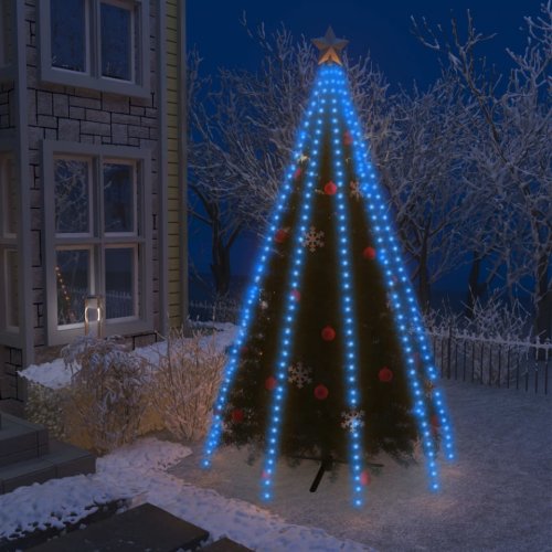 Casa Practica - Instalație brad de crăciun cu 400 led-uri, albastru, 400 cm