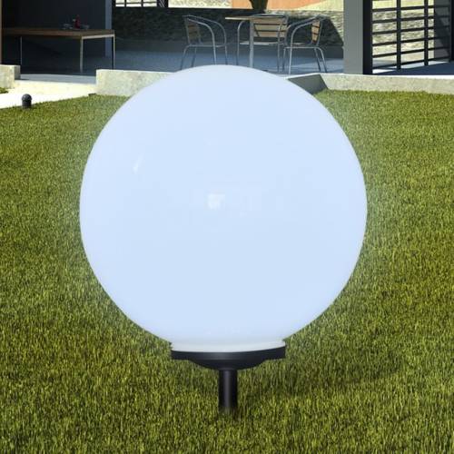 Casa Practica - Lampă solară pentru grădină sferică lumină led 50 cm cu suport ascuţit
