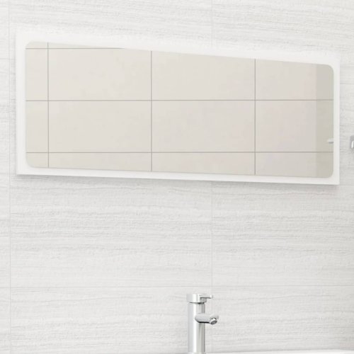 Casa Practica - Oglindă de baie, alb, 100x1,5x37 cm, pal