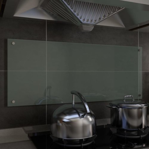 Casa Practica - Panou antistropi bucătărie, alb, 100x40 cm, sticlă securizată