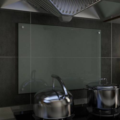 Casa Practica - Panou antistropi bucătărie, alb, 70x50 cm, sticlă securizată