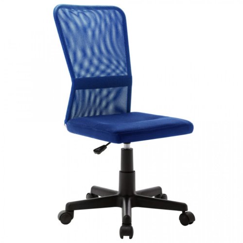 Scaun de birou, albastru, 44x52x100 cm, țesătură plasă