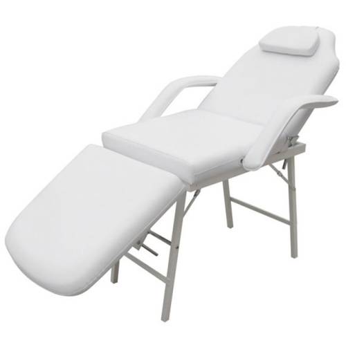 Casa Practica - Scaun/pat pentru masaj/cosmetica reglabil alb