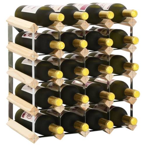 Casa Practica - Suport sticle de vin pentru 20 sticle, lemn masiv de pin