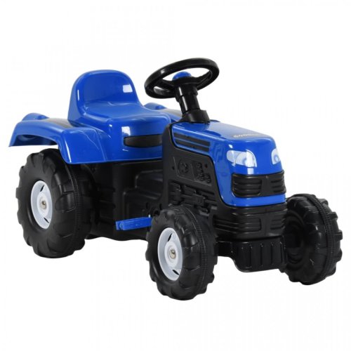 Casa Practica - Tractor pentru copii cu pedale, albastru