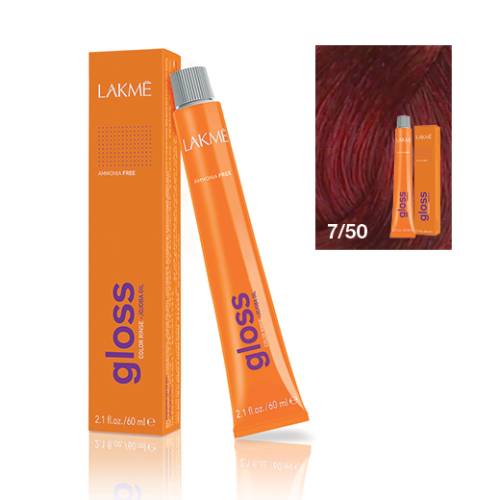 Lakme Gloss vopsea de par demi-permanenta blond mediu mahon 7/50 60 ml