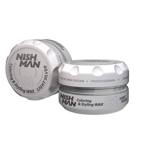 Nish Man - Nishman ceara de par colorata 150 ml - gri deschis