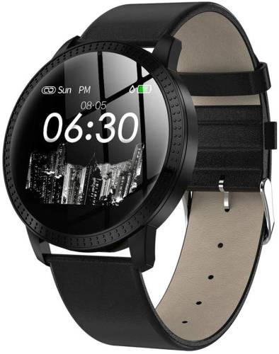 Bratara Smartwatch Techstar® CF18 Eleganta, cu Waterproof P68 si Multiple Functii Fitness, Compatibil iOS & Android, Negru