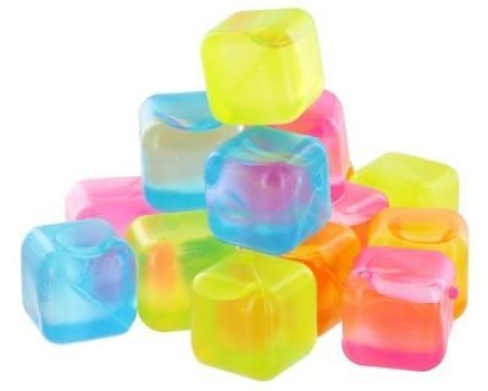 Set 24 cuburi colorate de gheata reutilizabile