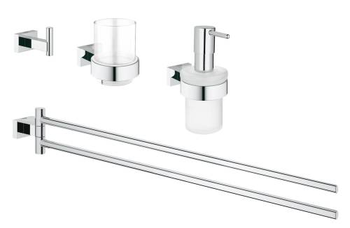 Set accesorii 4 in 1 baie Grohe essentials cube