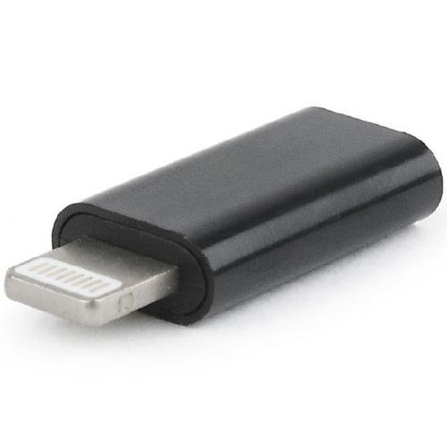 Adaptor Gembird lightning (T) la USB Type-C (M), A-USB-CF8PM-01, Negru