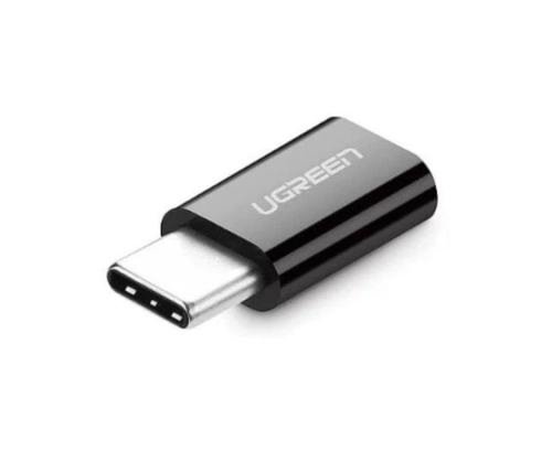 Adaptor UGREEN US157, USB Type-C la MicroUSB (Negru)
