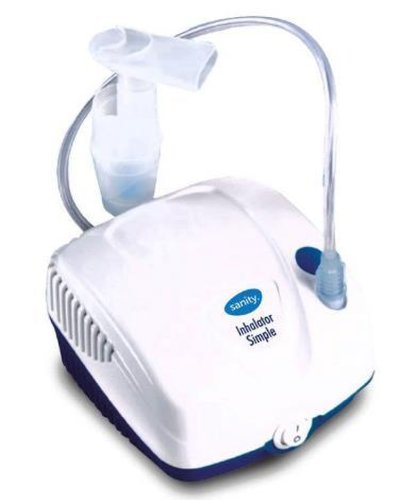 Aparat de aerosoli cu compresor Sanity Inhaler Simple (Alb/Albastru)