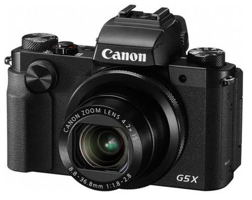 Aparat Foto Digital Canon PowerShot G5 X, 20.2 MP, 4.2X Zoom Optic, Filmare Full HD (Negru)
