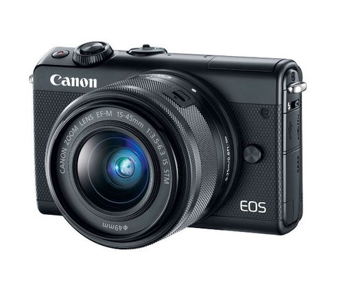 Aparat Foto Mirrorless Canon EOS M100 24.2MP, Full HD cu Obiectiv EF-M 15-45mm, F/3.5-6.3 IS STM (Negru)