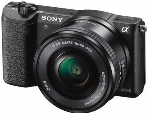 Aparat Foto Mirrorless Sony Alpha A5100 + Obiectiv cu zoom puternic 16-50mm (Negru)