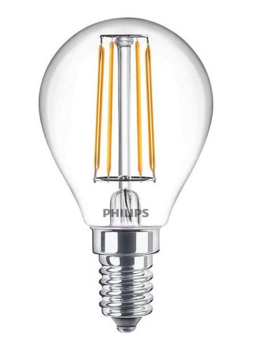 Bec LED Philips tip lumanare E14, 4.3W (40W), 220-240V, temperatura culoare calda 2700K, 470 lumeni, durata de viata 15.000 ore, clasa energetica A++