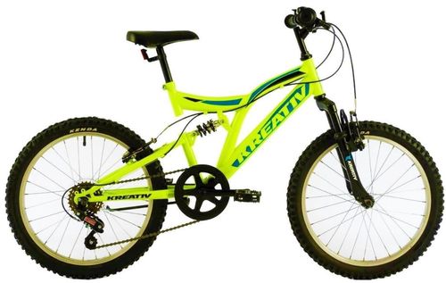Bicicleta Copii Kreativ 2041, Cadru 14.2inch, Roti 20inch (Verde)
