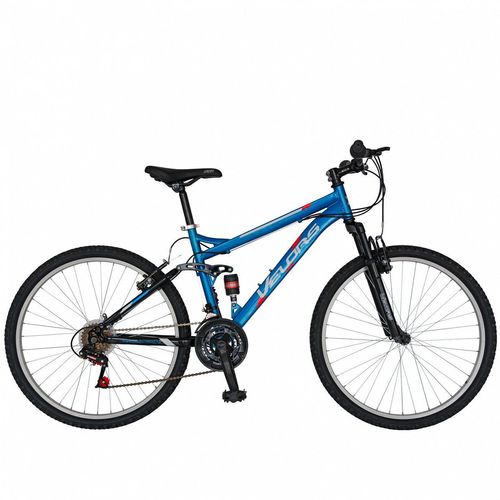 Bicicleta Copii MTB VELORS 2060A, roti 20inch, 18 viteze, cadru otel 17inch (Albastru)